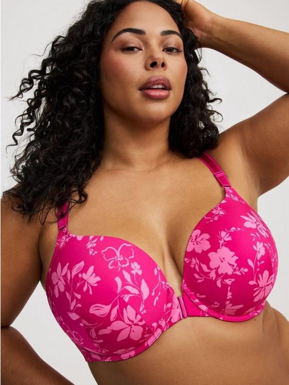 Torrid perfect coverage light lined front closure bra 46DD